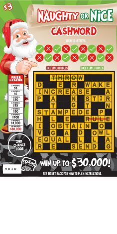 Naughty Or Nice Cashword