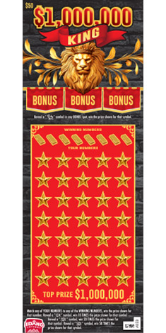 $1,000,000 King scratch game from Idaho Lottery