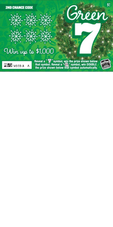 Red 7, Green 7 scratch game from Idaho Lottery
