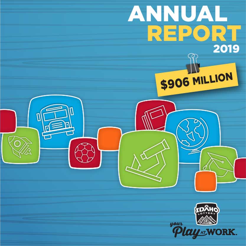 2019 Idaho Lottery Annual Report Cover