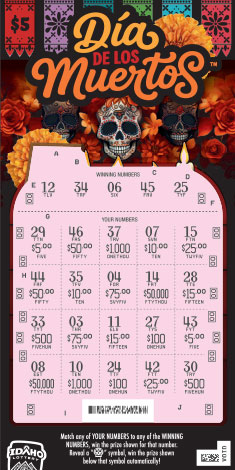 DIA DE LOS MUERTOS scratch-off ticket