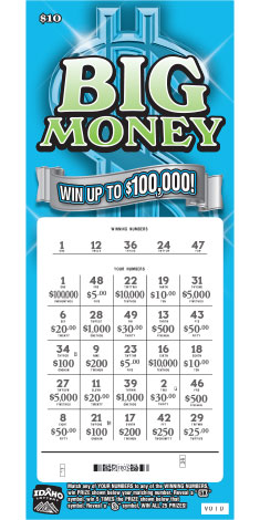 BIG MONEY scratch-off ticket