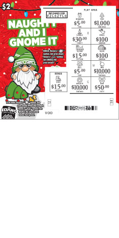 Naughty and I Gnome It ticket